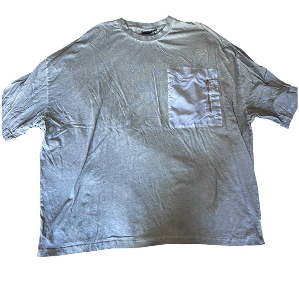 ASOS Light Gray Short Sleeve Tee with Pocket